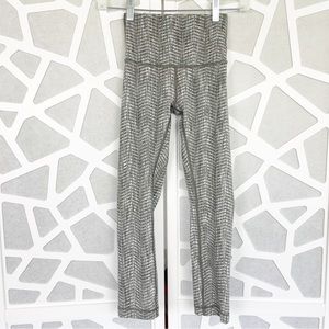 Lululemon Wunder Under Crop High-Rise Arrow Dark Olive Green Sage Leggings